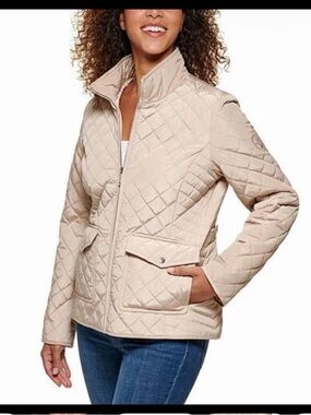 Tommy Hilfiger Quilted Beige Puffer Jacket